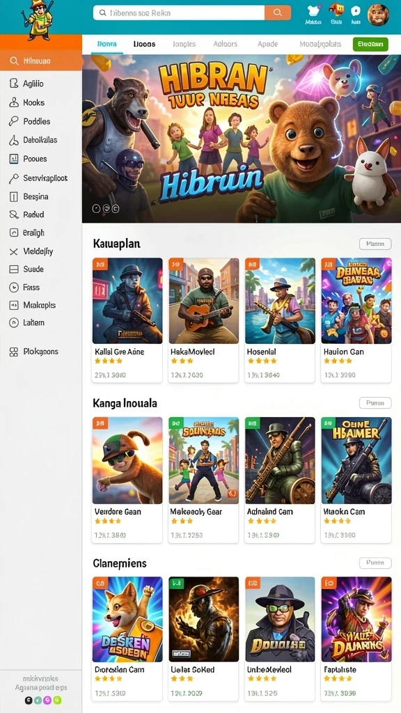 brojp - Tampilan menu utama yang menarik dan user-friendly.