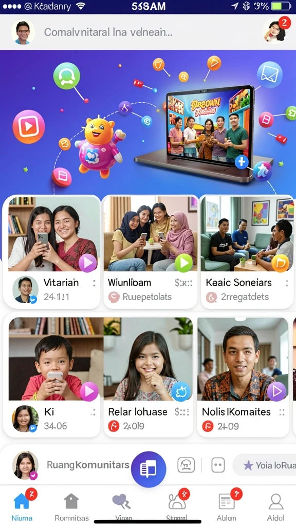 dreamplay77 - Tampilan antarmuka aplikasi yang menarik.