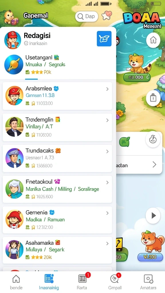 gamerp - Tampilan antarmuka yang intuitif dan menarik.